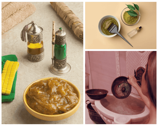 Illustration des rituels de beauté marocains